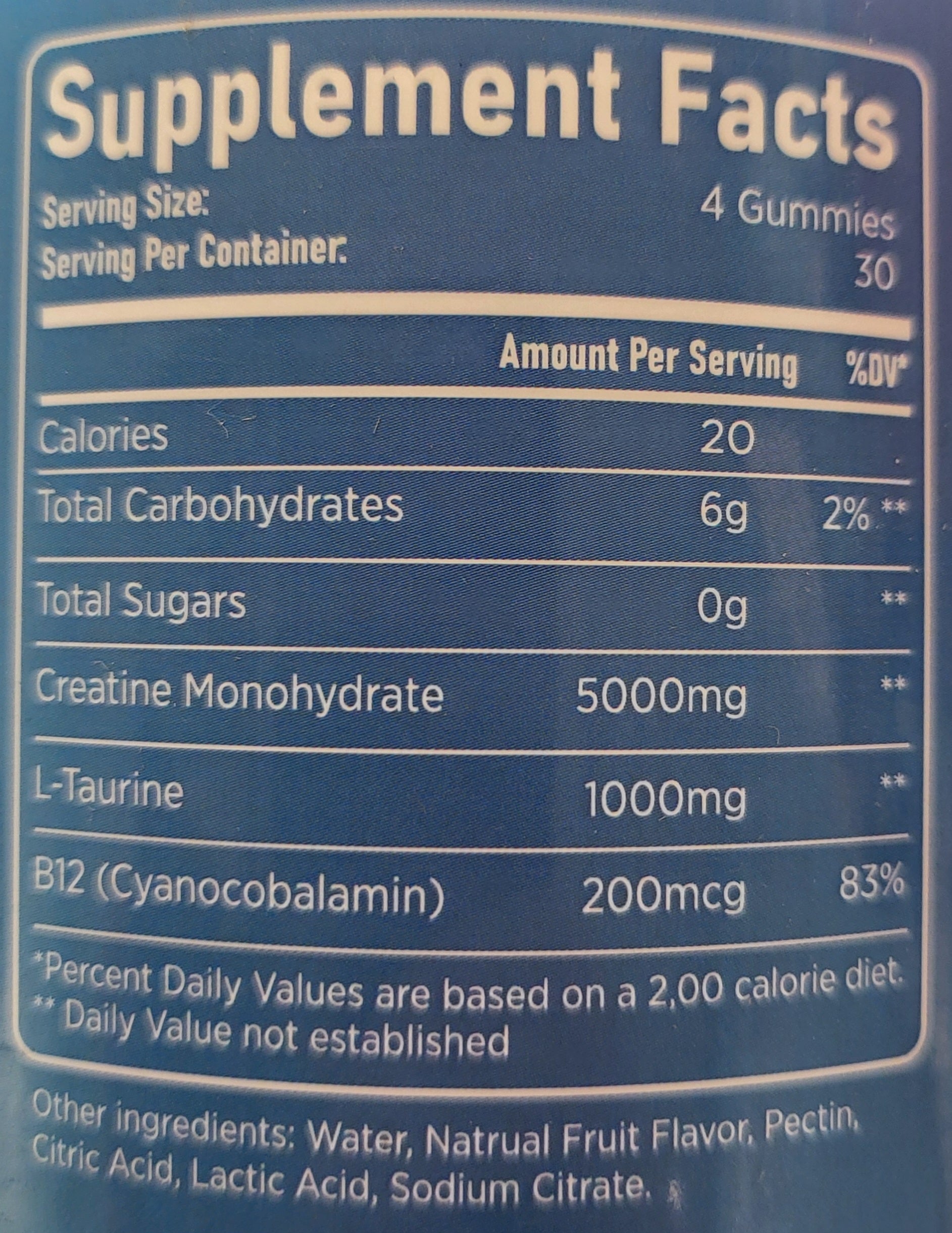 Creatine supplement for enhanced athletic performance