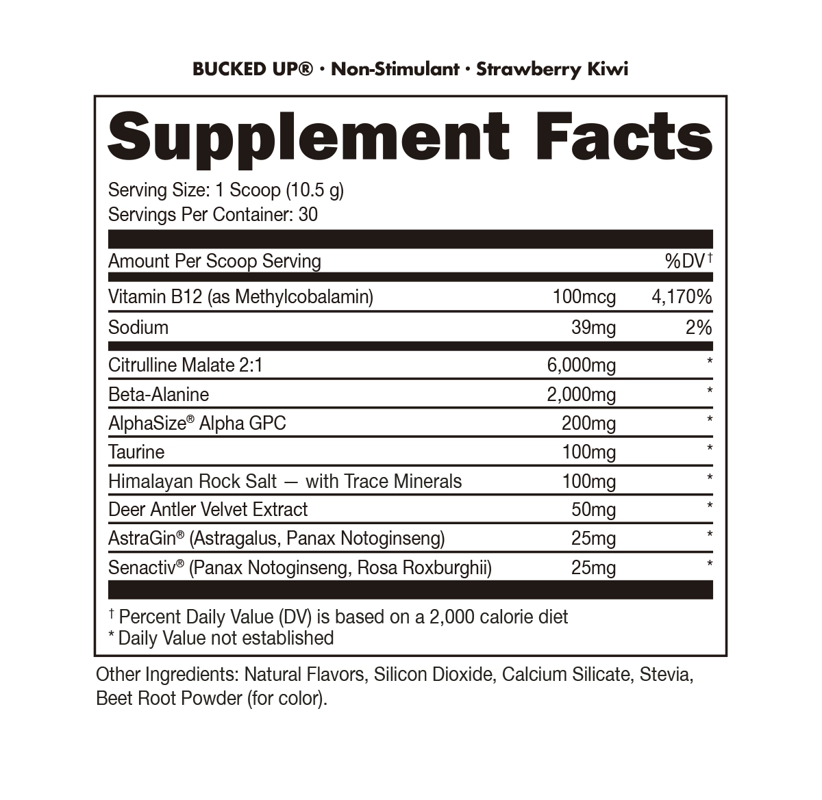Bucked Up Non-Stimulant Pre Workout by Bucked Up