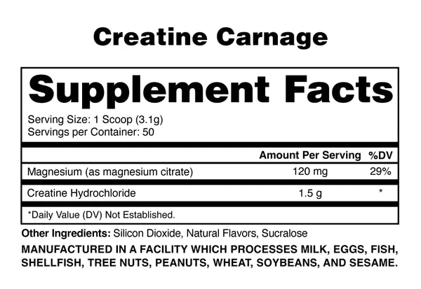 Creatine Carnage by Anabolic Warfare