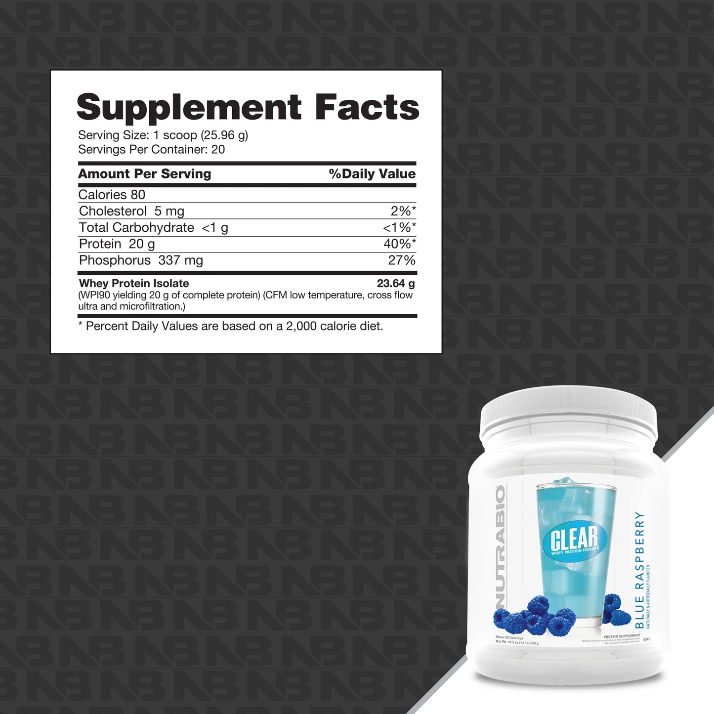 Clear Whey Protein Isolate by Nutrabio