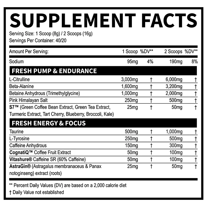 Fresh Pre-Workout by Fresh Supps