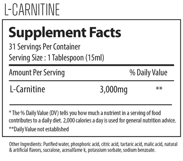 L-Carnitine 3000 Liquid by Alpha Supps