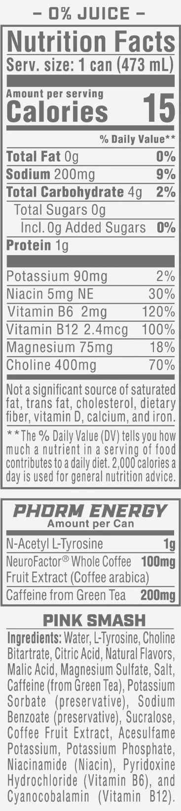 Phorm Energy Drink 16 oz.