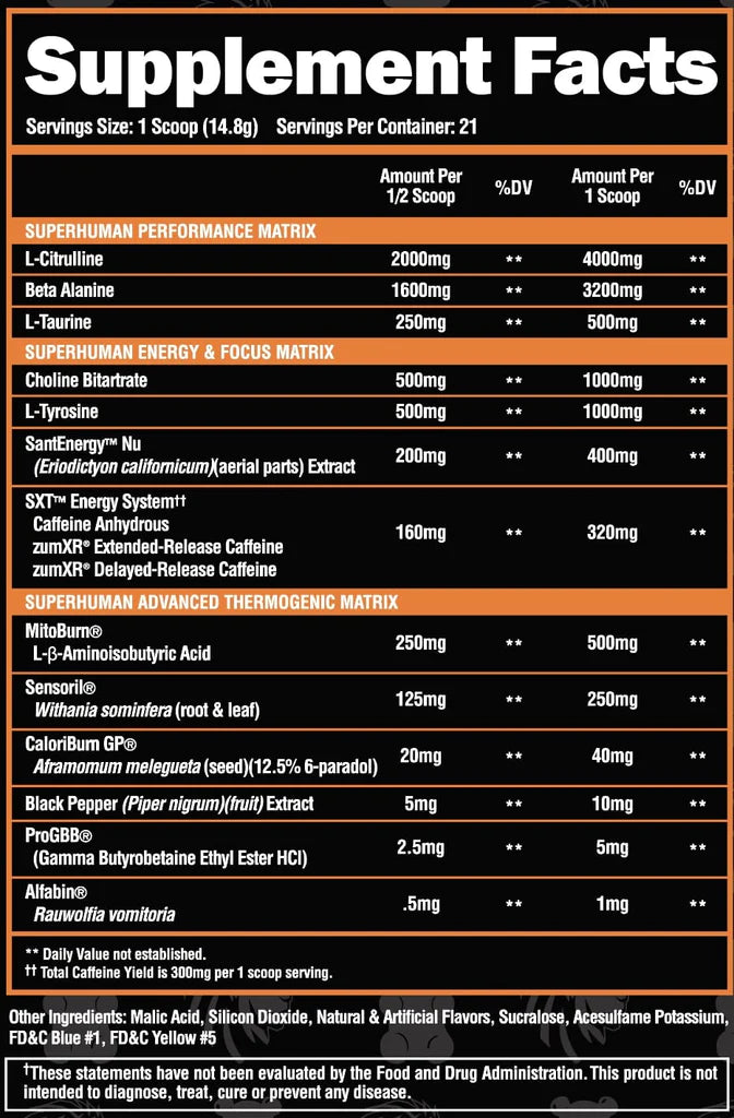 SuperHuman Burn Pre-Workout by Alpha Lion