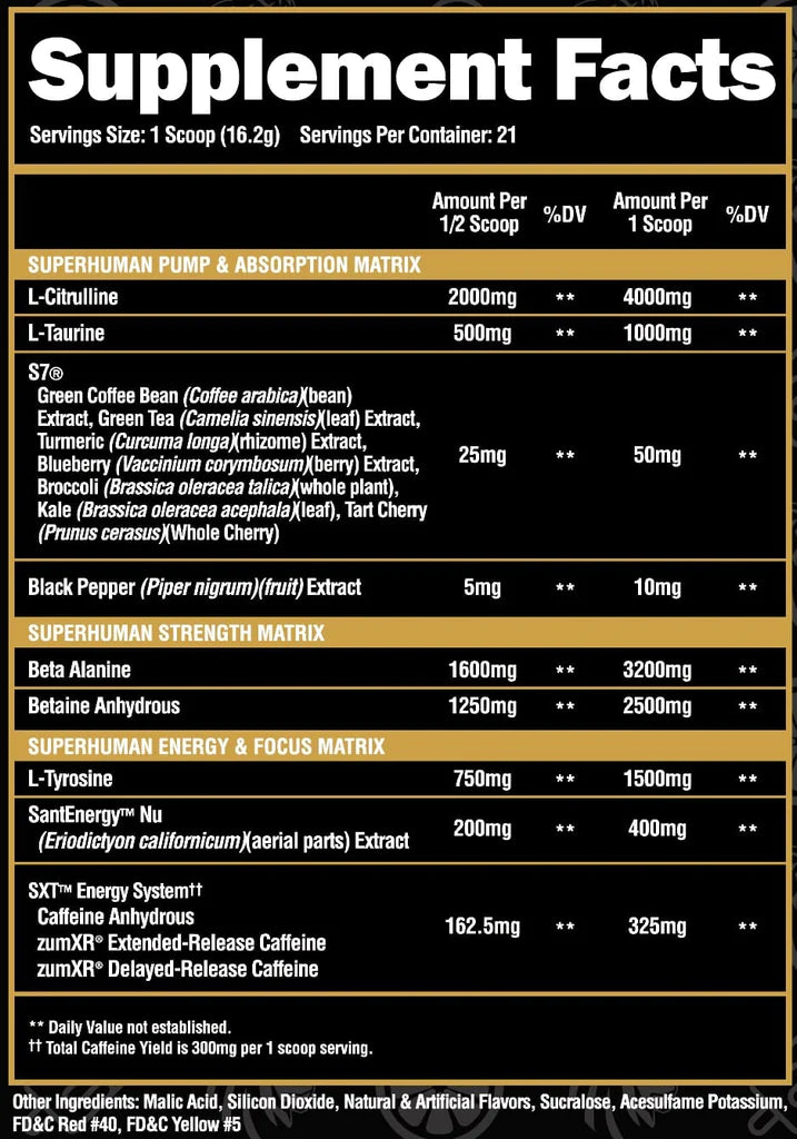 SuperHuman Pre-Workout by Alpha Lion