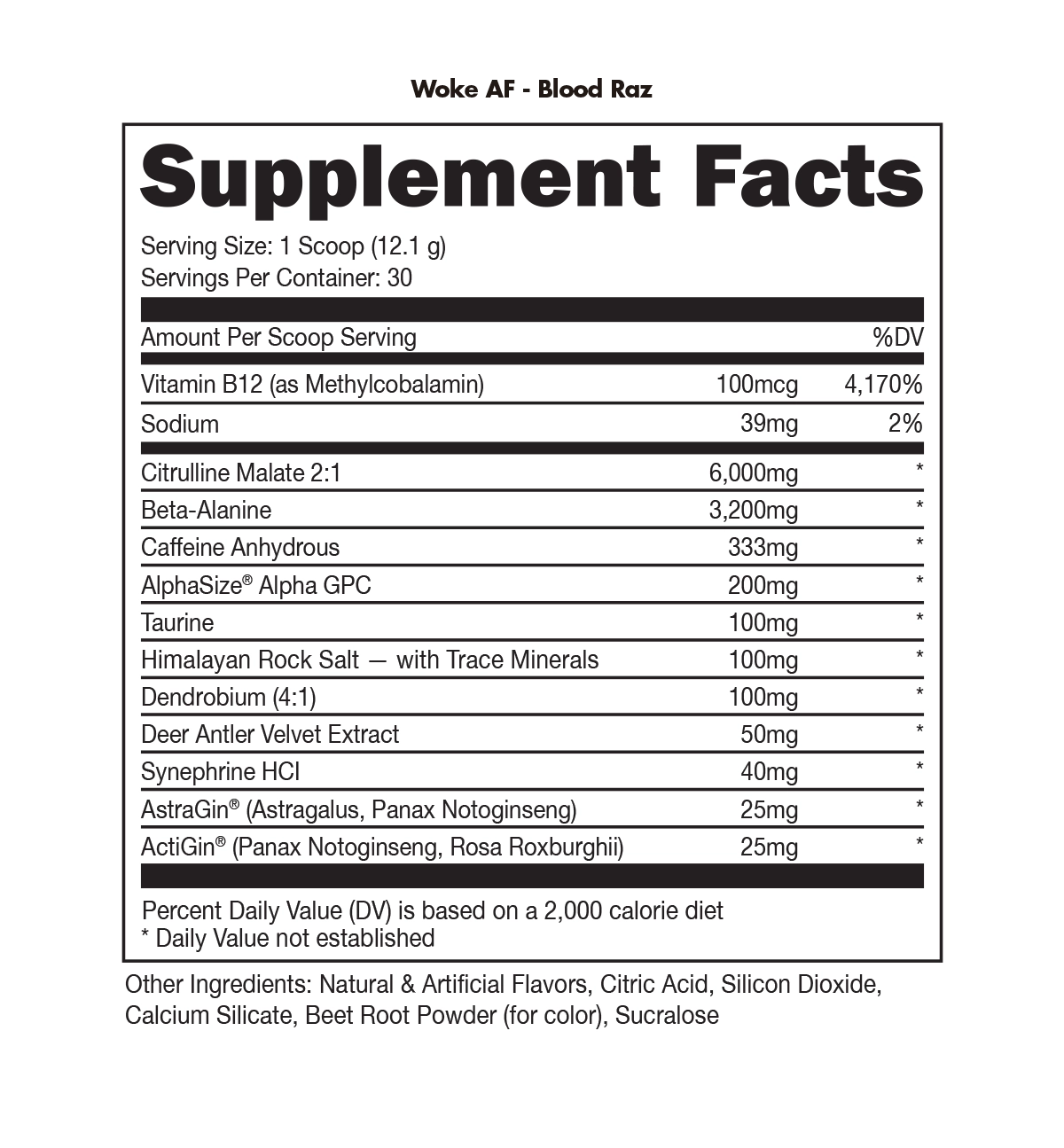 Woke AF Pre-Workout by Bucked Up (DAS)