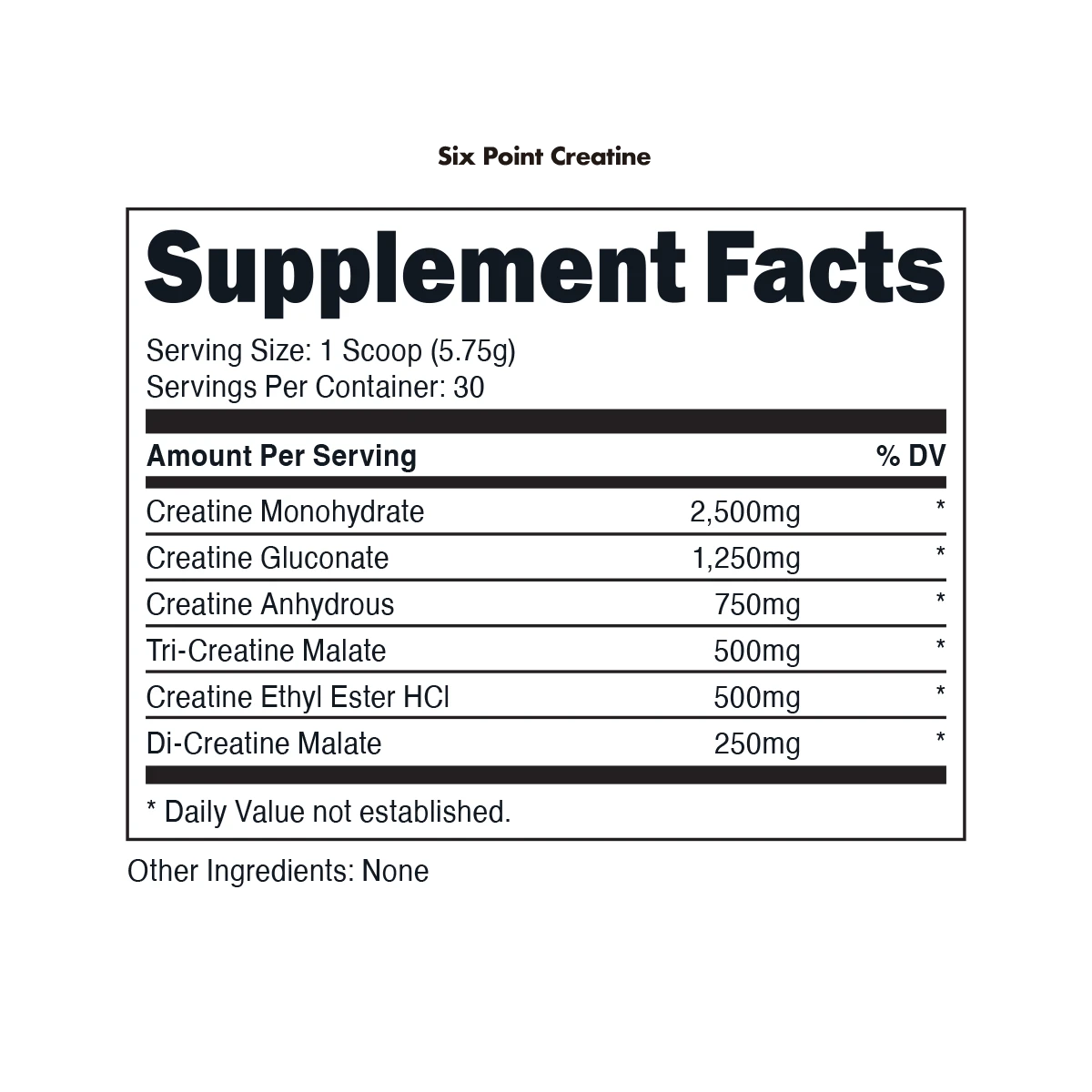 Six Point Creatine by Bucked Up