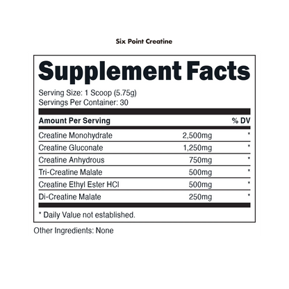 Six Point Creatine by Bucked Up