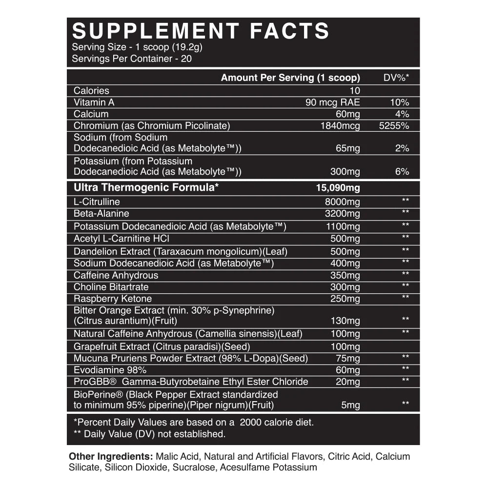 SCORCH Pre Workout by Blackmarket Labs