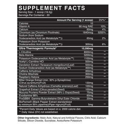 SCORCH Pre Workout by Blackmarket Labs