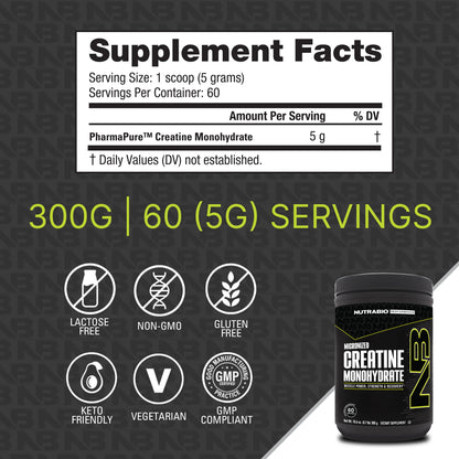 Creatine Monohydrate by Nutrabio