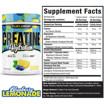 Creatine + Hydration by MuscleSport