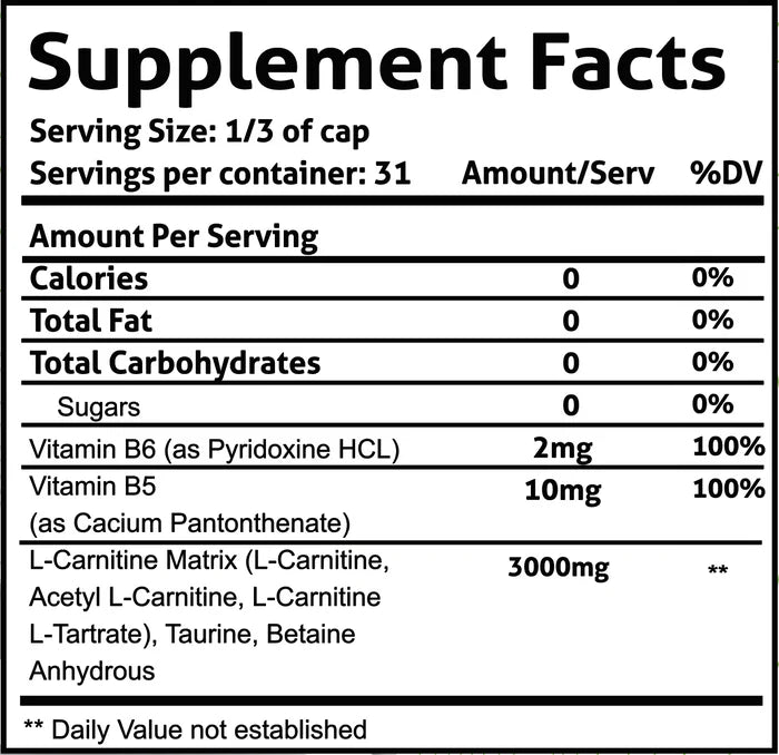 L-Carnitine 3000 Liquid by Frontline Formulations