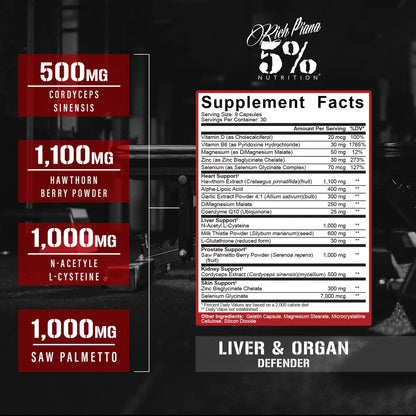 Liver & Organ Defender by 5% Nutrition