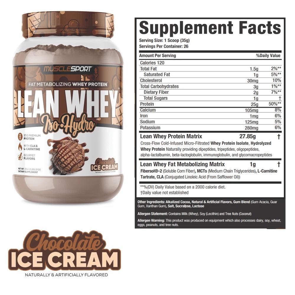 Lean Whey Iso Hydro Protein by MuscleSport