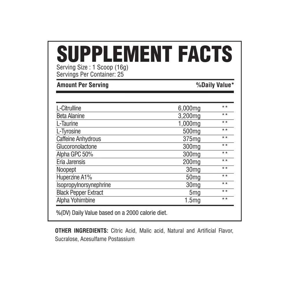 Twister Pre Workout by Alpha Nutrition Labs